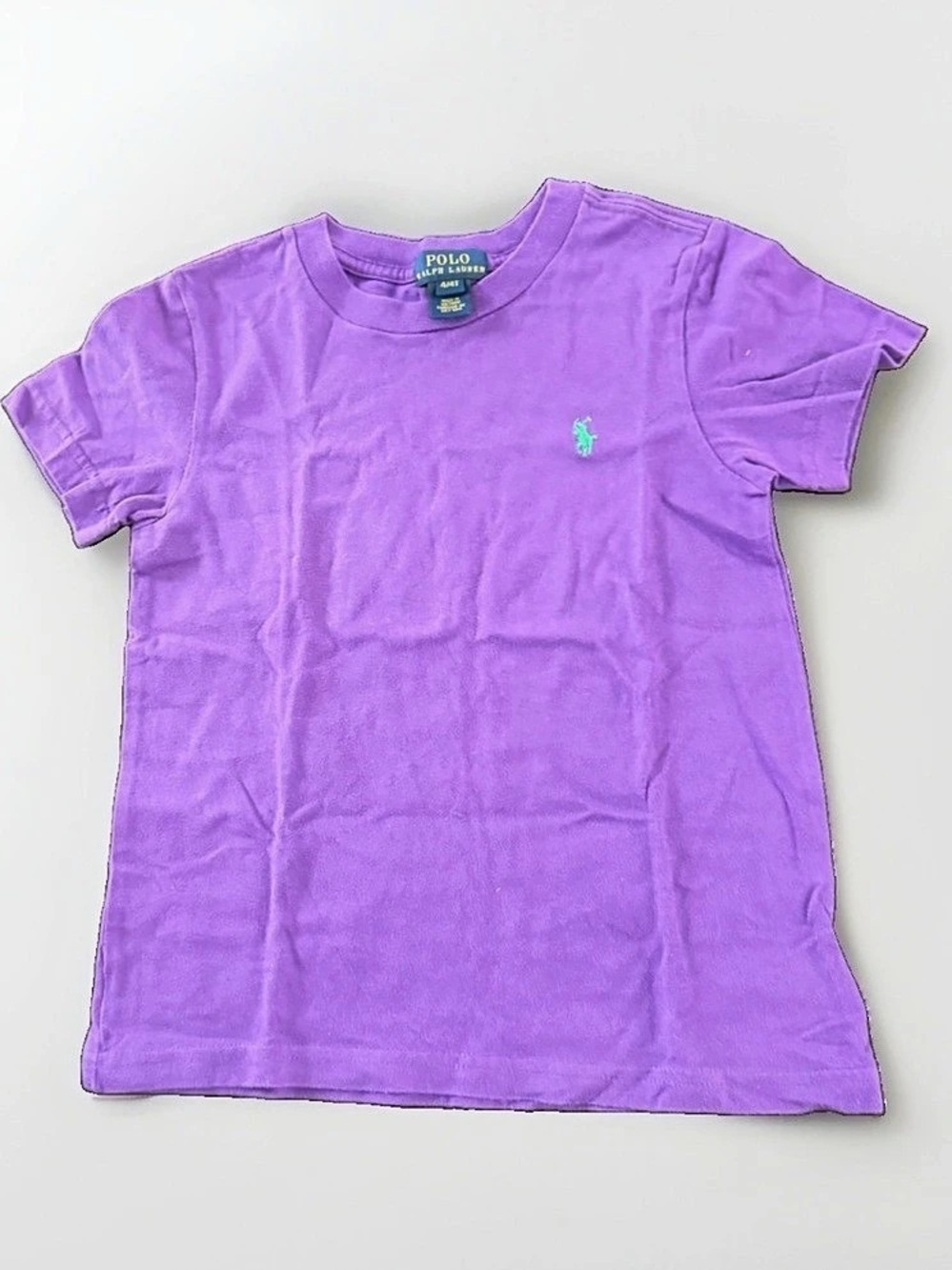 Polo Ralph Lauren Cotton Jersey Graphic T-Shirt Purple Size 4/4T